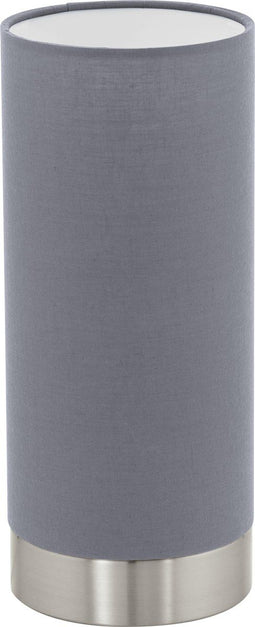 EGLO Pasteri - Tafellamp - E27 - Touchdimmer - Grijs - Ø12 cm
