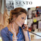 TI SENTO 3831TS - Zilveren dames ketting - Statement ketting 42 cm - Blauw