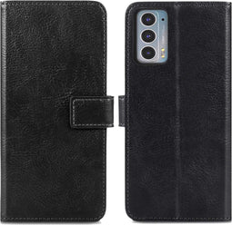 iMoshion Hoesje Geschikt voor Motorola Edge 20 Hoesje Met Pasjeshouder - iMoshion Luxe Bookcase - Zwart