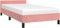 vidaXL - Bedframe - met - hoofdeinde - zonder - matras - 90x190 - cm - fluweel - roze