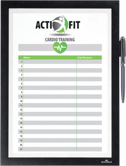 Duraframe durable 499301 note a4 zelfklevend zwart | 10 stuks