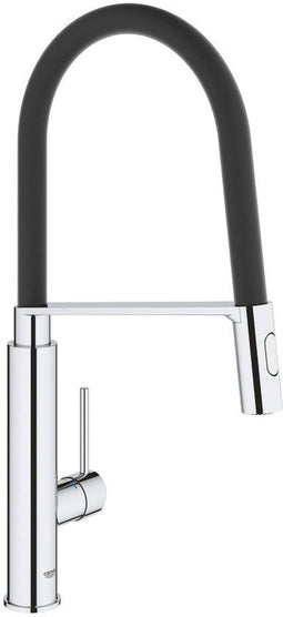 GROHE Viamo Zwart, Chroom