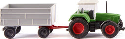 Wiking 096003 N Landbouwmachine Fendt Favorit met aanhanger