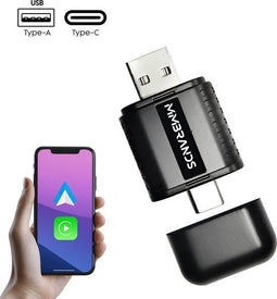 MM Brands 2-in-1 Carplay Dongle - Draadloos Carplay - Geschikt voor Apple Carplay & Android Auto