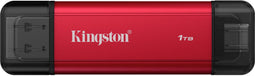 Kingston Dual Portable SSD - 1TB - USB 3.2 Gen 2 - Rood