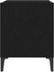 vidaXL - Platenkast - Zwart - Eiken - 84,5x38x48 - cm - Gemaakt - uit - Geengineerd - Hout
