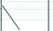 vidaXL - Tuinpalen - 7 - stuks - Groen - Ø32 - mm - 100 - cm - Gegalvaniseerd - Staal