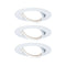 EBL Base rond zwenkbaar LED 3x5W 230V GU10 51mm Wit/Metaal