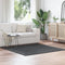 vidaXL - Shaggy - Tapijt - met - Latex - Onderkant - Donkergrijs - 160x160 - cm