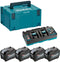 Makita Accu Starterset XGT DC40RB 4xBL4080F - 1910A8-3