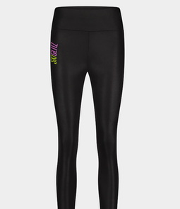 Skiglitz Sisi Legging - High Shine Ski Legging - Signature Logo - Black - Maat 38