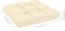 vidaXL - Palletkussen - 70x70x12 - cm - stof - crèmekleurig