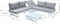 Intimo Garden - Luxe Japandi Loungeset - Aluminium - geschikt voor 4 Personen - Incl kussenset