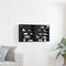 vidaXL - Wandkast - Zwart - Eiken - Geengineerd - Hout