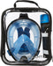 Atlantis Snorkelmasker - Full Face Masker - 180° Zicht - Zwart/Blauw - L/XL