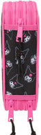 Safta Kuromi - Gevuld etui - 37 stuks - 19.5 x 12.5 x 5.5 cm - Roze/Zwart