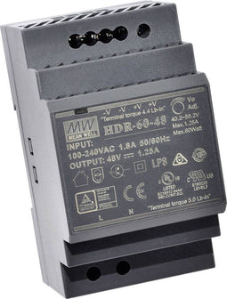 Mean Well HDR-60-5 DIN-rail netvoeding 5 V/DC 6.5 A 32.5 W Aantal uitgangen: 1 x Inhoud: 1 stuk(s)