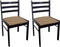 vidaXL - Eetkamerstoelen - 2 - st - massief - rubberwood - en - fluweel - bruin