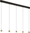Atmooz - Hanglamp Balls 5 - Goud - Geintegreerde Led - Woonkamer / Slaapkamer / Eetkamer - Plafondlamp - Hoogte : 140cm - Metaal