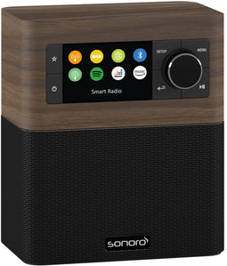 Sonoro Stream X - Muzieksysteem - DAB+ FM Internetradio Bluetooth - Walnoot/Zwart