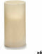 Kaars LED Crème 7,5 x 14,5 x 7,5 cm (6 Stuks)