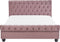 AVALLON - Tweepersoonsbed - Roze - 140 x 200 cm - Fluweel