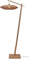 GOOD&MOJO Vloerlamp Tanami - Bamboe/Rotan - 78x55x176cm - Modern - Staande lampen voor Woonkamer - Slaapkamer