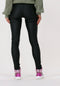 Object Objbelle MW Coated Leggings - Dames Legging met knipbare lengte - Zwart