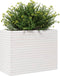vidaXL - Plantenbak - 90x40x68,5 - cm - massief - grenenhout - wit