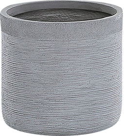 SAMOS - Bloempot - Grijs - 34 cm - Klei-vezelmengsel