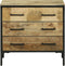 vidaXL - Dressoir - 70x35x70 - cm - Massief - Ruw - Mango - Hout
