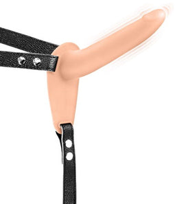 Fetish Tentation - Strap-on - Vibrerend - 15.5 x 3cm - Flesh