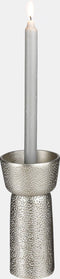 Casa Vivante Dakar - Kandelaar - H22 x Ø11 cm - Aluminium antiek zilver