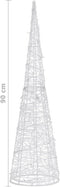 vidaXL - Lichtkegel - decoratief - LED - meerkleurig - 90 - cm - acryl