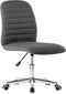vidaXL - Eetkamerstoelen - 2 - st - stof - donkergrijs