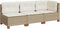 vidaXL - Tuinbank - 3-zits - met - kussens - poly - rattan - beige