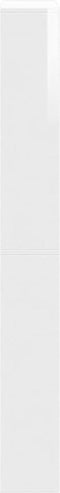 vidaXL Schoenenkast met spiegel 4-laags 63x17x134 cm hoogglans wit