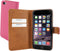 Mobiparts iPhone 6, iPhone 6S - Premium Wallet Case - Ruimte voor pasjes - Roze