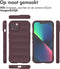 iMoshion Hoesje Geschikt voor iPhone 13 Hoesje Siliconen - iMoshion EasyGrip Backcover - Aubergine