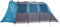 vidaXL - Familietent - met - Ramen - Tunnel - Blauw - voor - 8 - Personen - - - Waterdicht