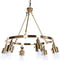 Plafondlamp DKD Home Decor 66 x 66 x 60 cm Kristal Gouden Metaal 40 W