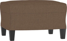 vidaXL - Voetenbank - 60x50x41 - cm - stof - bruin