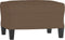 vidaXL - Voetenbank - 60x50x41 - cm - stof - bruin