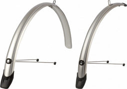 Spatbordset Polisport Towny 28 Inch / 51mm - Zilver