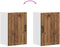 vidaXL - Keukenwandkast - Lucca - bewerkt - hout - oud - houtkleurig