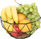 Chefarone Fruitschaal Zwart - Fruitmand - Groentemand - broodmand - Metaal & Hout