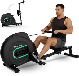 Flowsense Elvora Lite - Roeimachine - Inklapbaar - Elastische Weerstand - Zwart