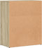 vidaXL - Dressoir - 60x31x70 - cm - bewerkt - hout - sonoma - eikenkleurig