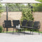vidaXL - L-vormige - Sofa - Zwart - 231x173x78 - cm - Poly - Rattan