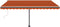 vidaXL - Luifel - vrijstaand - handmatig - uittrekbaar - 400x300 - cm - oranje - bruin